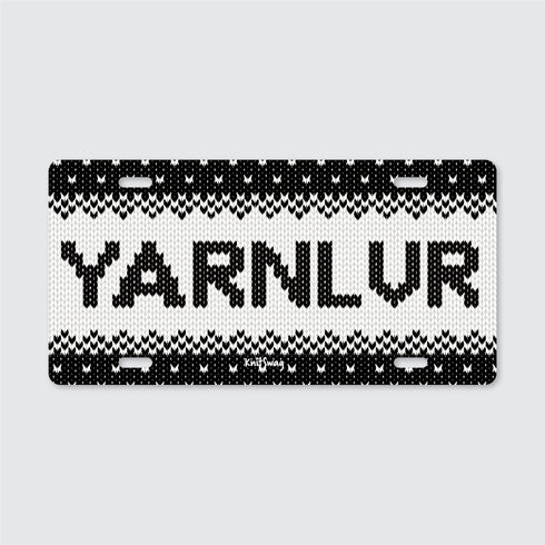 Vanity License Plate for Knitters, Knit License Plate